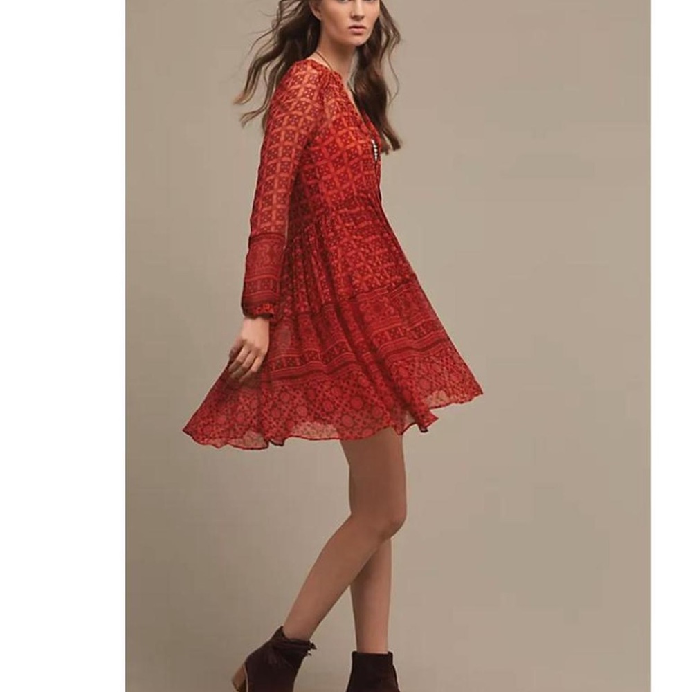 NWT Anthropologie Maeve Canna Swing Dress